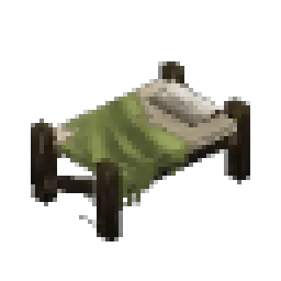 Ruined Wooden Bed