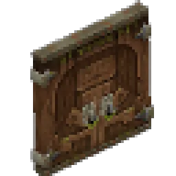 Medium Overgrown Temple Door