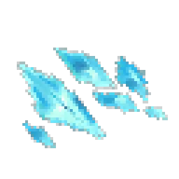 Cyan Crystal Shards