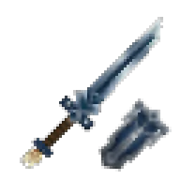 Weapon Dual Sword Shield Cobalt